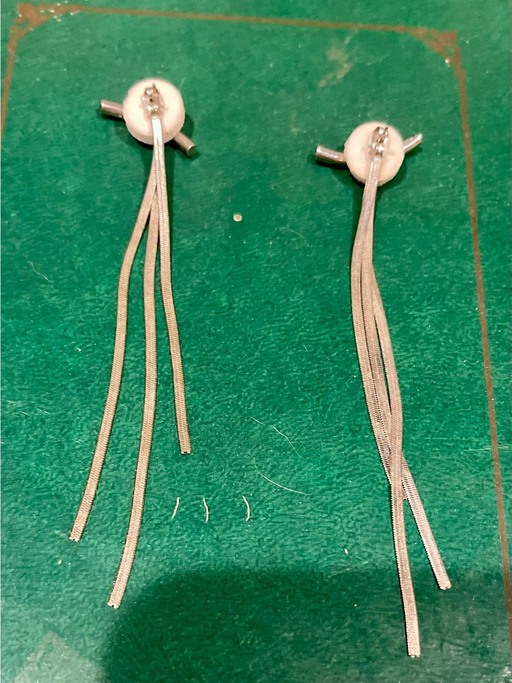 Silver Dangle Threader Earrings - Minimalist Women's Jewelry